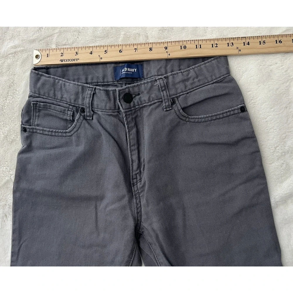 Old Navy Gray Skinny Jeans Youth Size 14 Regular Mid Rise Stretch Denim Pant